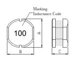 Nickel Zinc SMD Power Inductor 0.69A Drum Core Inductor For Electronic Product