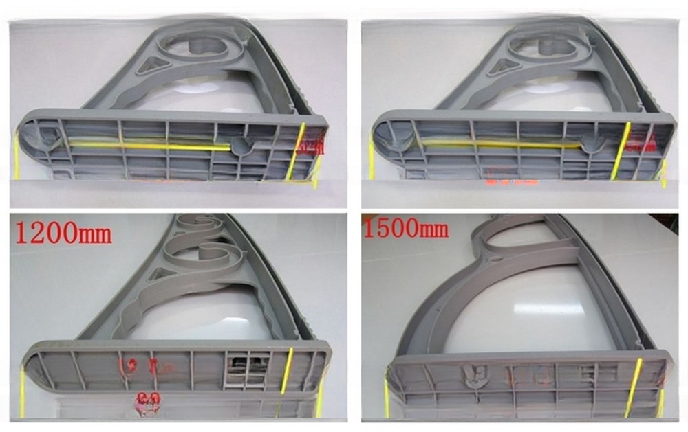 1000mm Plastic Bracket Clear Solid Polycarbonate Window Awning Anti UV Protection