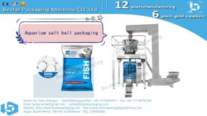China Aquarium salt ball for oranmetal fish pouch weighing packaging machine BSTV-450AZ wholesale