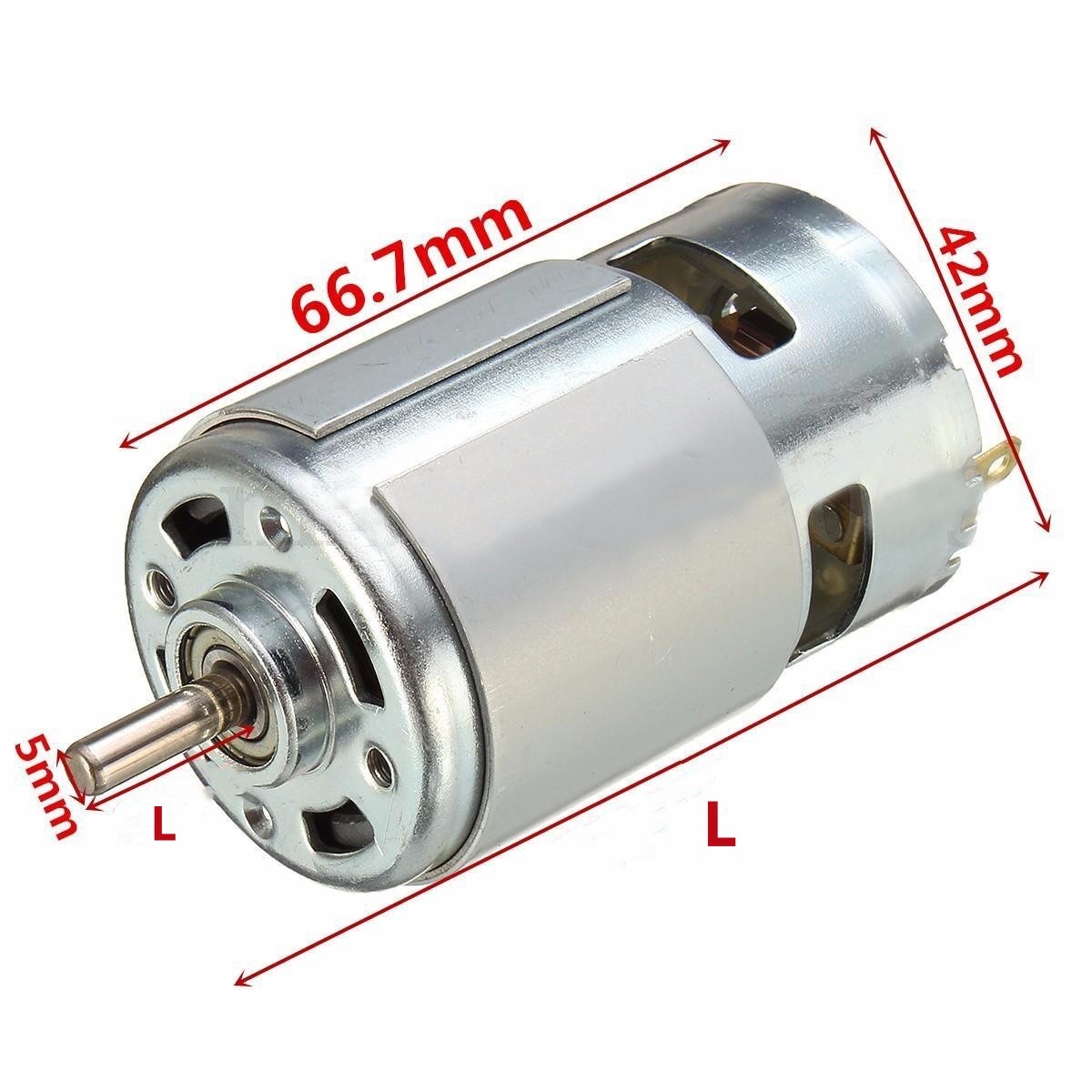 5mm Double Shaft Motor DC775 12V DC Electric Motors High Torque DC Motor 6000RPM
