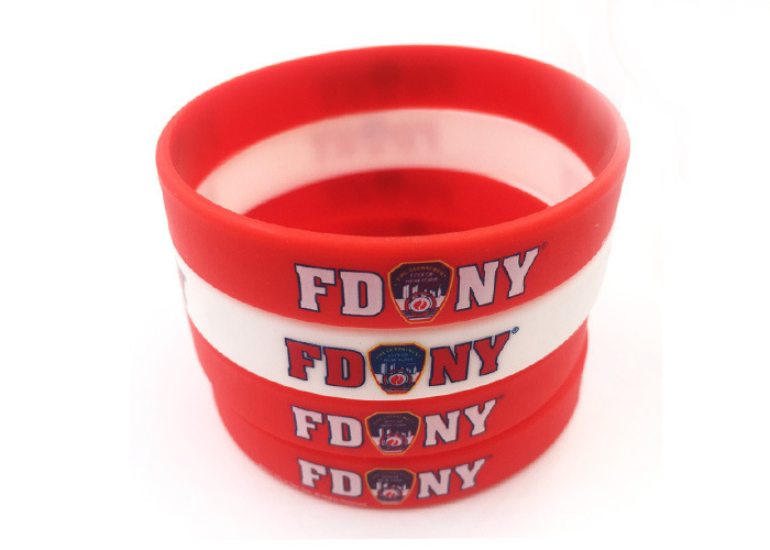 Custom Silicone Bracelet Bangle Luminous Wristband Bracelet Recessed Silicone Bracelet