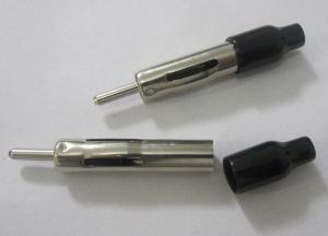 China Silver Tone Metal Car AM/FM Radio Antenna Adapter Plug Connector wholesale