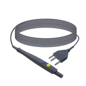 China Medical Consumables ESU Cable 3 Pin 4.0 Banana Plug Reusable Electrosurgical Pencil Cable wholesale