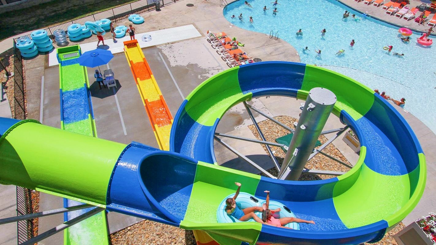Outdoor Kids Water Splash Park Rides Swimming Pool Fiberglass Slide for Adults
