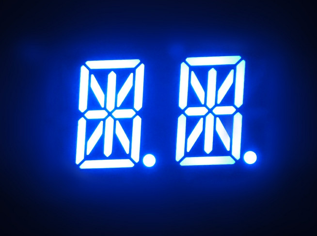 Common Anode 2 Digit 14 Segment LED Alphanumeric Display