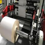 Semi Automatic Paper Bag Making Machine Square Bottom Brown