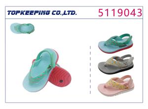 China Flat Kid Boy Baby Flip Flops EVA Sole Cartoon Fruit Pattern wholesale