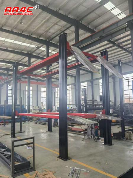 AA4C 8 Posts 3 Cars Parking Lift Triple Cars Storage Lift Vehicle Lifter