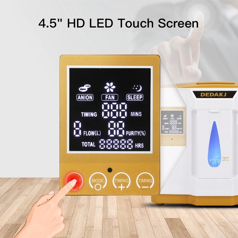 Factory Price Portable Home Use Touch Screen PSA 200W 1-7L Electric Oxygen Concentrator Generator Machine