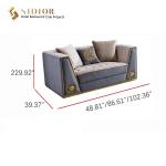 Bedroom Modern Upholstered Sofa 220cm Length Luxury 2 Seater Sofas