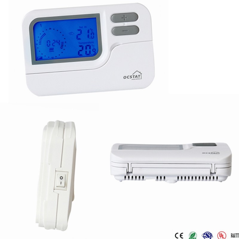 Wireless 7 Day Programmable LCD Screen Room Thermostat For Temperature Control