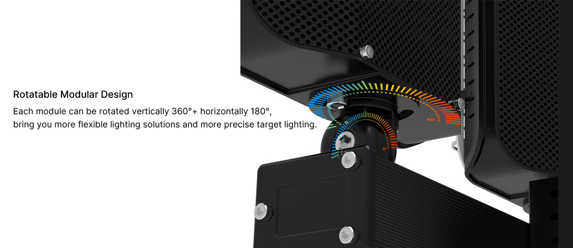 IK08 Outdoor LED Sports Lights 900W Outdoor Area Lighting With Dark Housing