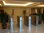 CE Approved Transparent Glass Access Control Flap Turnstile Retractable 110V /