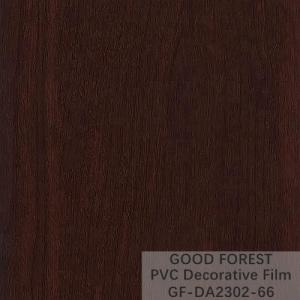 China Wooden Grain Dark Wood Film Decorative 0.25mm - 0.60mm Thickness wholesale