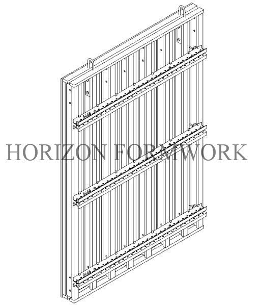 Vertical Shear Wall Formwork Easily Assembled Plumbed By Push Pull Brace