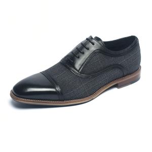 China Navy Lace Up Comfortable Mens Leather Dress shoes wholesale