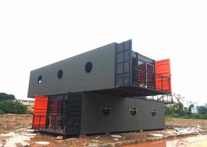 China Matt Exterior Finishing Two Story Prefab House / Luxury Prefab Container House wholesale