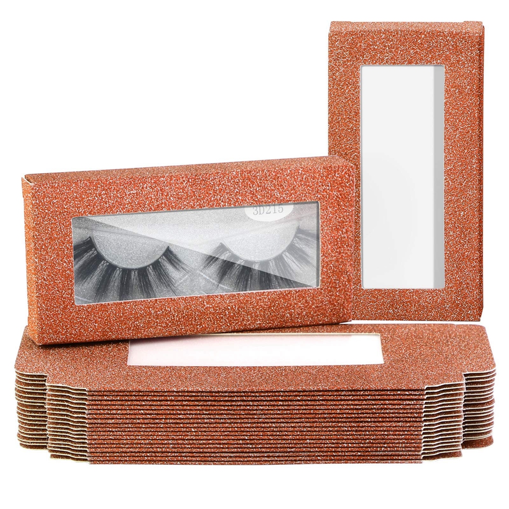 Wenzhou Custom Print Logo Makeup Eyelash Paper Packaging Box with Window Custom Order