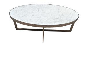 China Stone top brass metal finish side table/end table/coffee table for 5-star hotel bedroom wholesale
