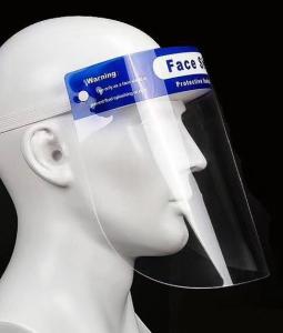 China Disposable Safety Clear Protective Face Shield PET Plastic High Transparency wholesale