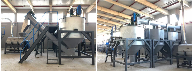 Polyester Staple Plastic Recycling Machine 1500RPM 190KW For Waste Recycle Plant