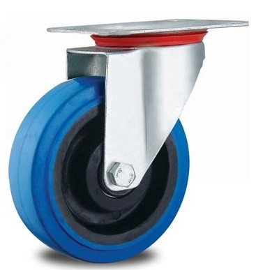 8'' Rubber Castor Wheel Trolley Castors Wooden Floor 200mm