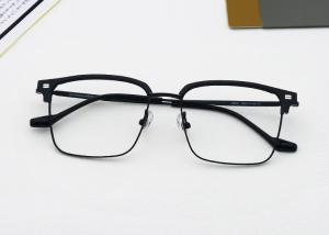 China Rectangle Frame Model 88291 Pure Titanium Acetate Glasses Unisex wholesale