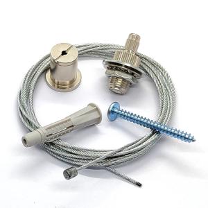 China Galvanized Stainless Steel Pendant Mountings For Light Cable Gripper Suspension System wholesale