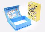 Pretty Cardboard Shirt Boxes , Magnetic Flip Top Box With Flocking Plastic
