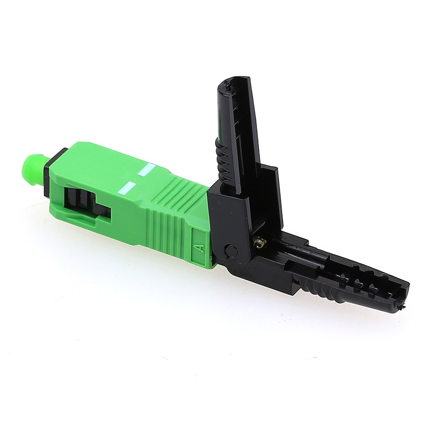 No Epoxy SC APC Fiber Optic Connectors For FTTH Drop Cable