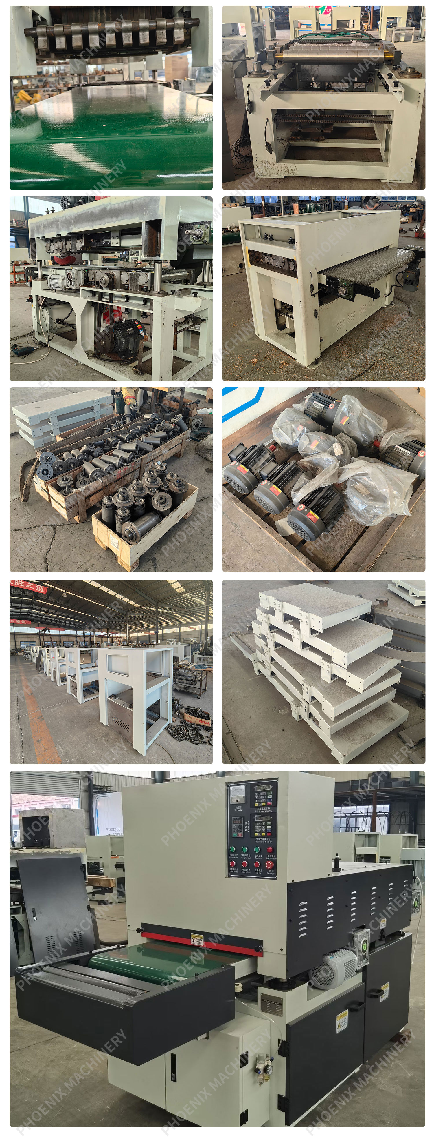 MB630-2 High Speed automatic conveyor two-sided Thickness Planer Smooth Wood Planer Machine