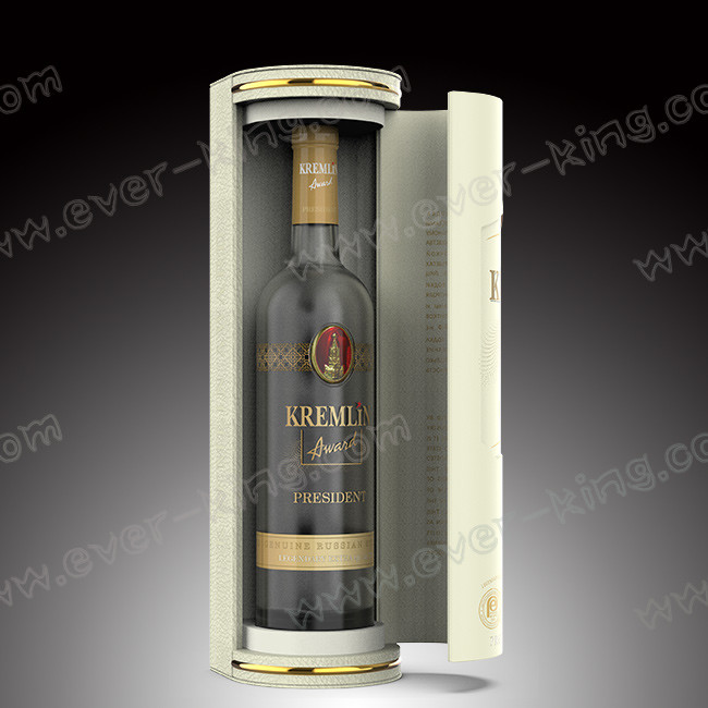 OEM 750ML Embossing Flint Glass Bottle For Luxury Liquor