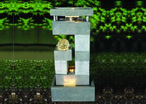 China 32 Inch Lighted Ornament Stone Waterfall Fountain wholesale