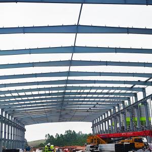 China Prefab Residential Steel Buildings Workshop , Galvanized Steel Frame Modular Buildings wholesale