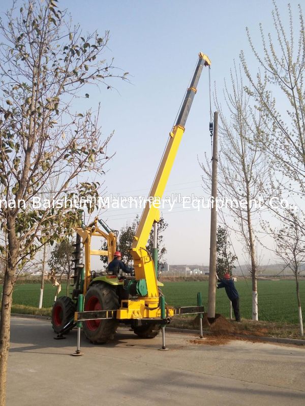 Customer design cement pole erection machine pole drilling machine