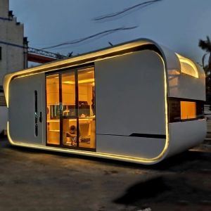 Steel Structure Tempered Glass Movable Store Prefab Shop Modular Cafe Container