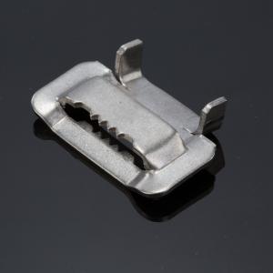 China 304 Stainless Steel Cable Tie Buckle 5/8&quot; Tooth Type Packing Buckle wholesale