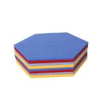 Factory Supply Hexagon Sound Absorbing Polyester Fiber Acoustic Wall Panels