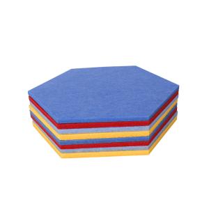 China Hexagon Soundproof Acoustic Wall Panel Polyester Acoustic Panel wholesale