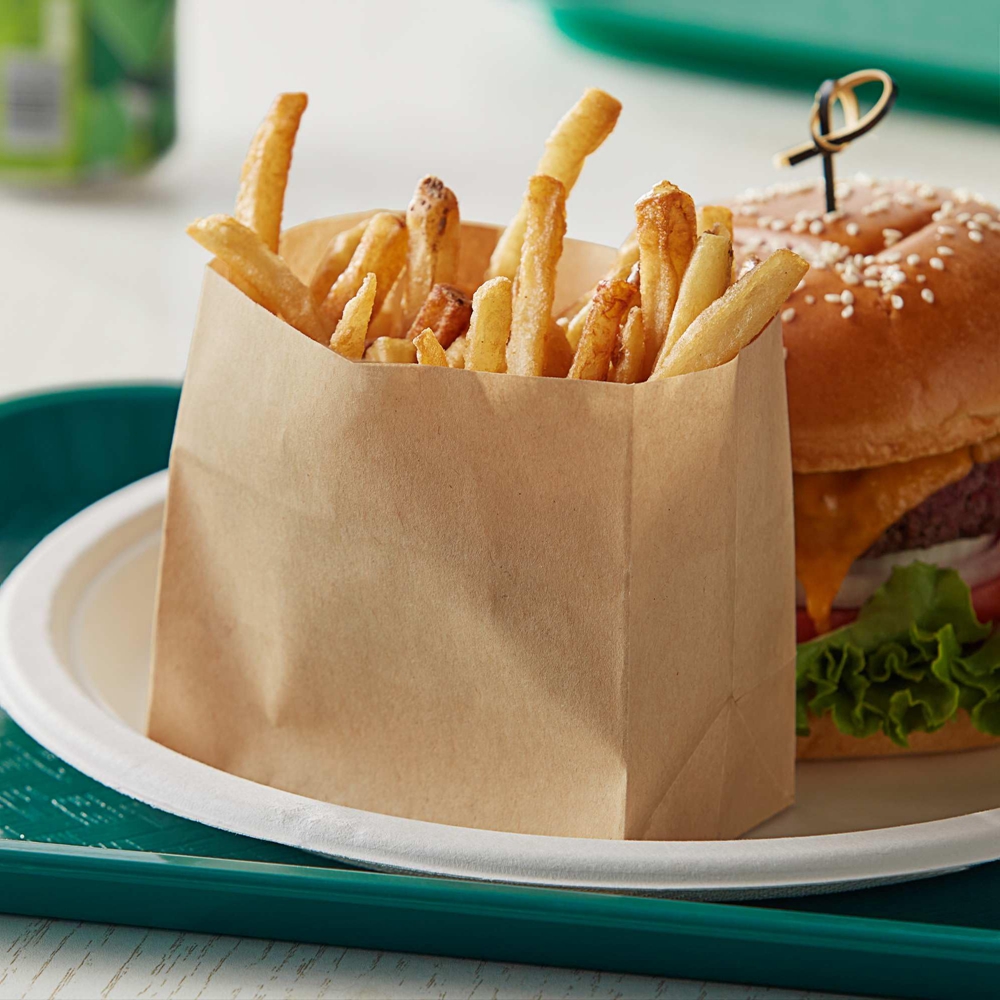 French Fries Packaging Glassine Paper Bags with Customized Logo and Gravure Printing
