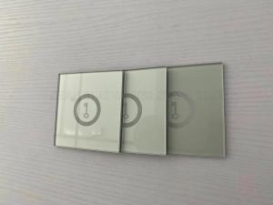 China Soundproof 2mm Opaque Touch Screen Printed Glass Lead Free on sale
