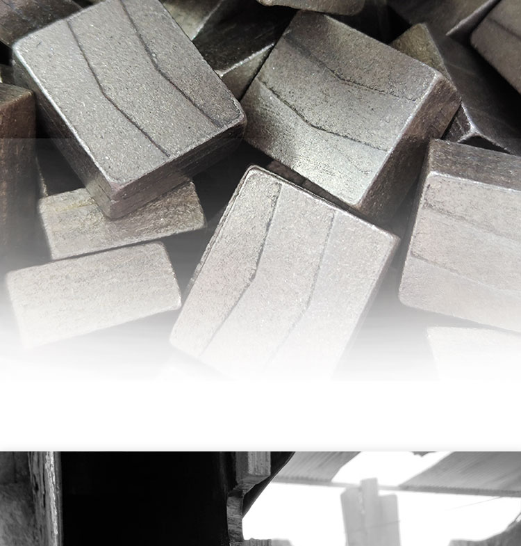 Sandwich Layer Segment Sandstone Stone Diamond Tips for Single Blade Machine 1200mm