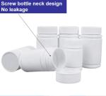 30ml 50ml 100ml White PE Empty Plastic Vitamin Capsule Supplement Healthcare