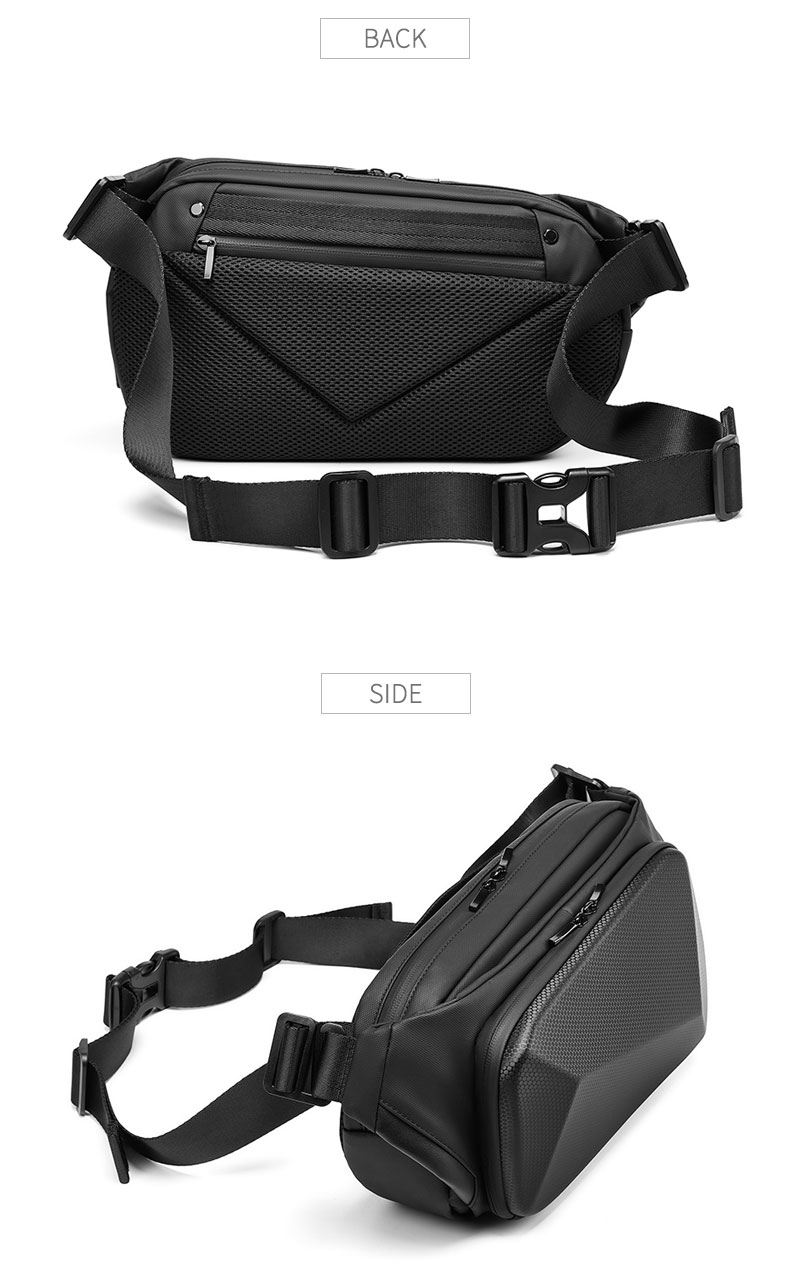 MingLu Polyester Men'S Anti Theft Sling Bag Daily Used Eco Friendly