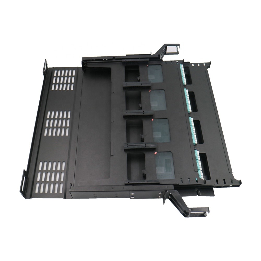 MPO/MTP - LC 12F Cassette Modular Patch Panel Cabinet 4u Fiber Enclosure