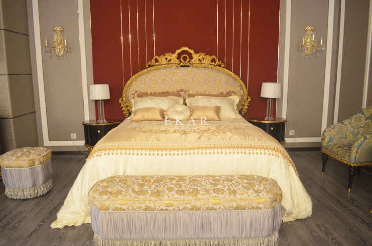 Hot Sale Luxury Furniture Antique Armed Bed Stool TE-010