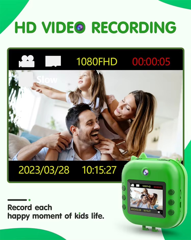 Dual Lens Childrens Kids Camera Toy Digital Camcorder 1080P FHD