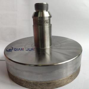 China Big Diameter 120mm Threaded Glass diamond core drill bits for glass drilling holes wholesale