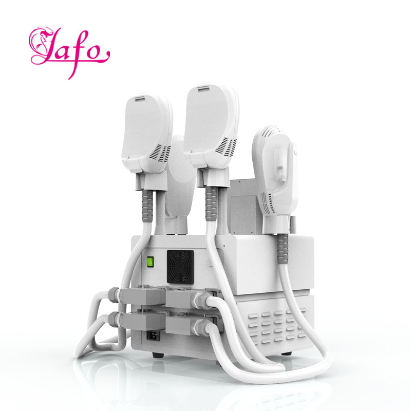 Newest Multifuntion 4 handles ems electromagnetic build muscle burn fat slimming machine hiemt for slimming