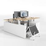 Modern Adjustable Standing Desk 2 4 Person Electric Sit And Stand Desk